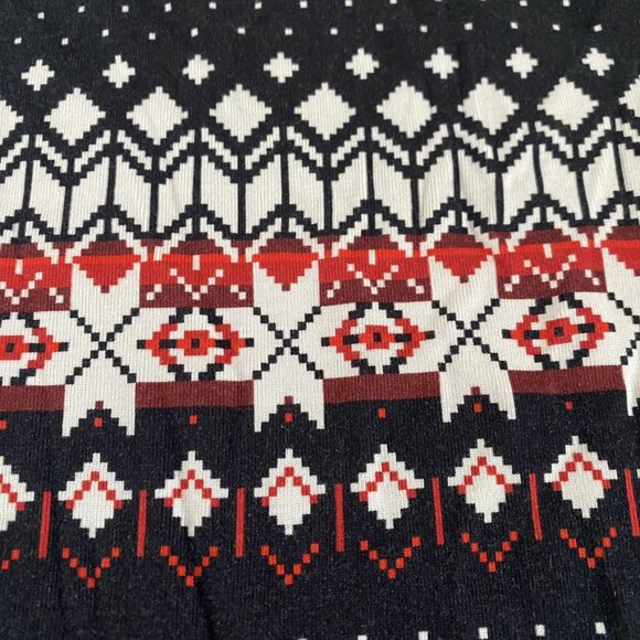 Hanna Andersson Organic Fair Isle Holiday Pajama Top Size 160 - Picture 2 of 3